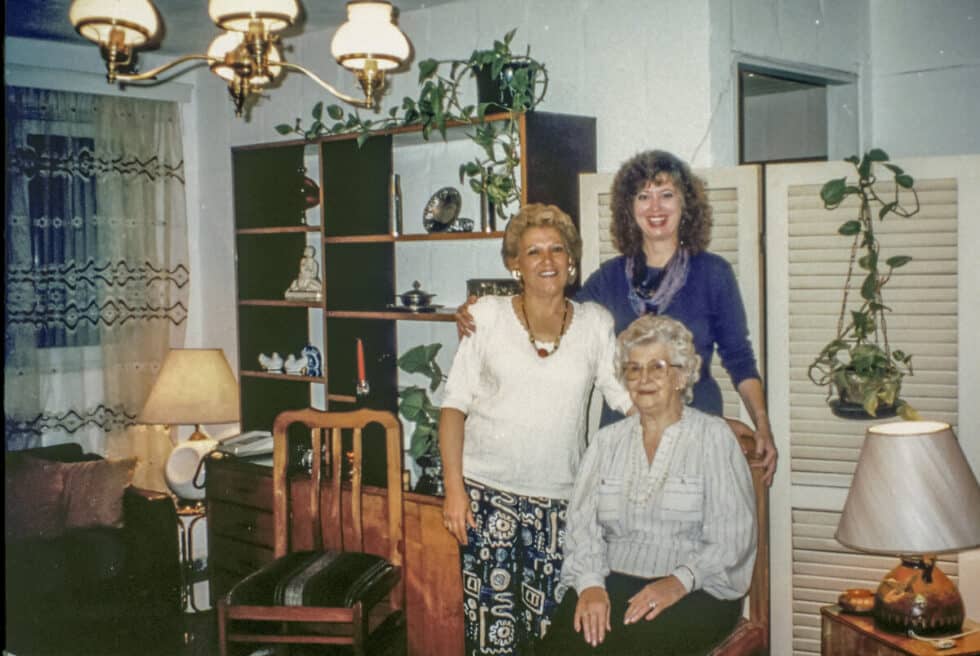 Standing with my host family, Olga and Margarita, in Montevideo. A Peace Corps volunteer’s story in Baltasar Brum, Uruguay.