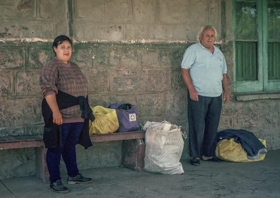 Cristina and Lauro waiting for the bus. A Peace Corps volunteer’s story in Baltasar Brum, Uruguay.