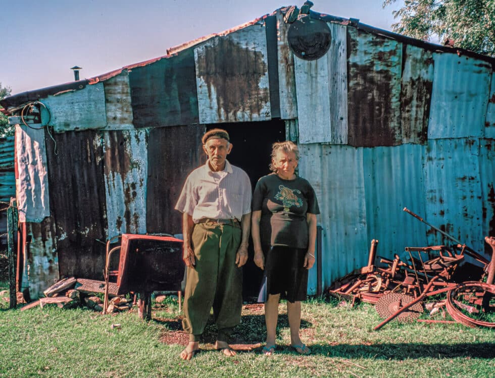 Gaucho and his wife in front of their home. A Peace Corps volunteer’s story in Baltasar Brum, Uruguay.
